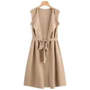 NWOT Tie Waist Belted Vest